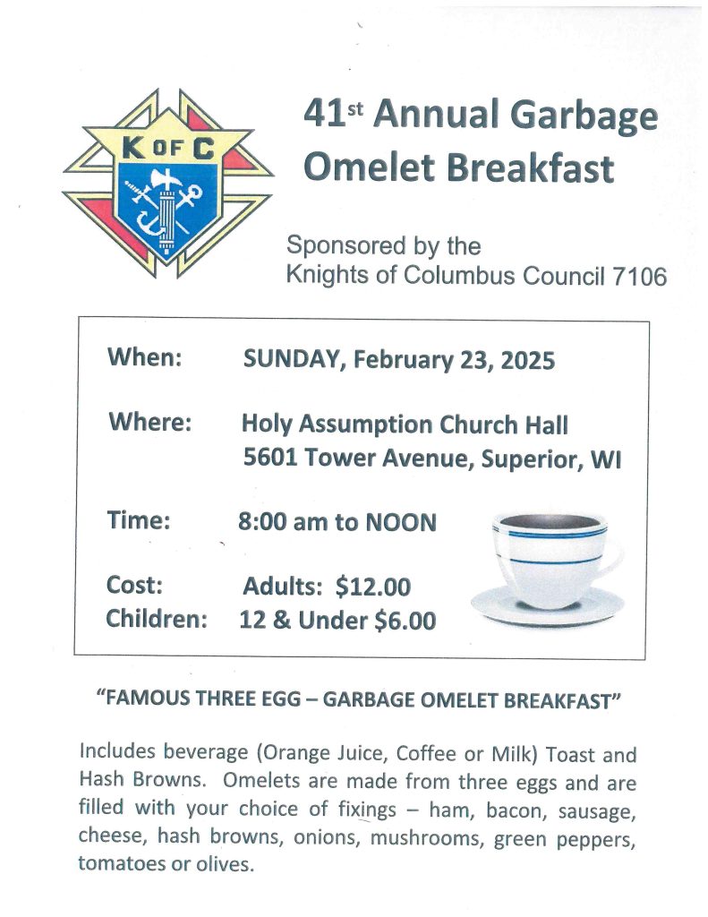Omelet Breakfast flyer