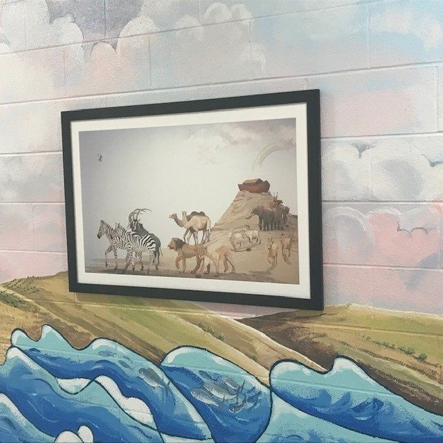 Noah print on wall Noah print on wall