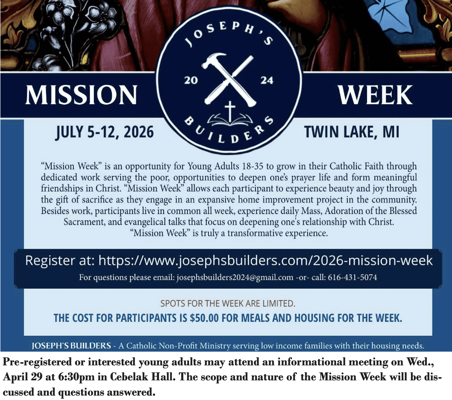 Mission Week – Joseph’s Builders