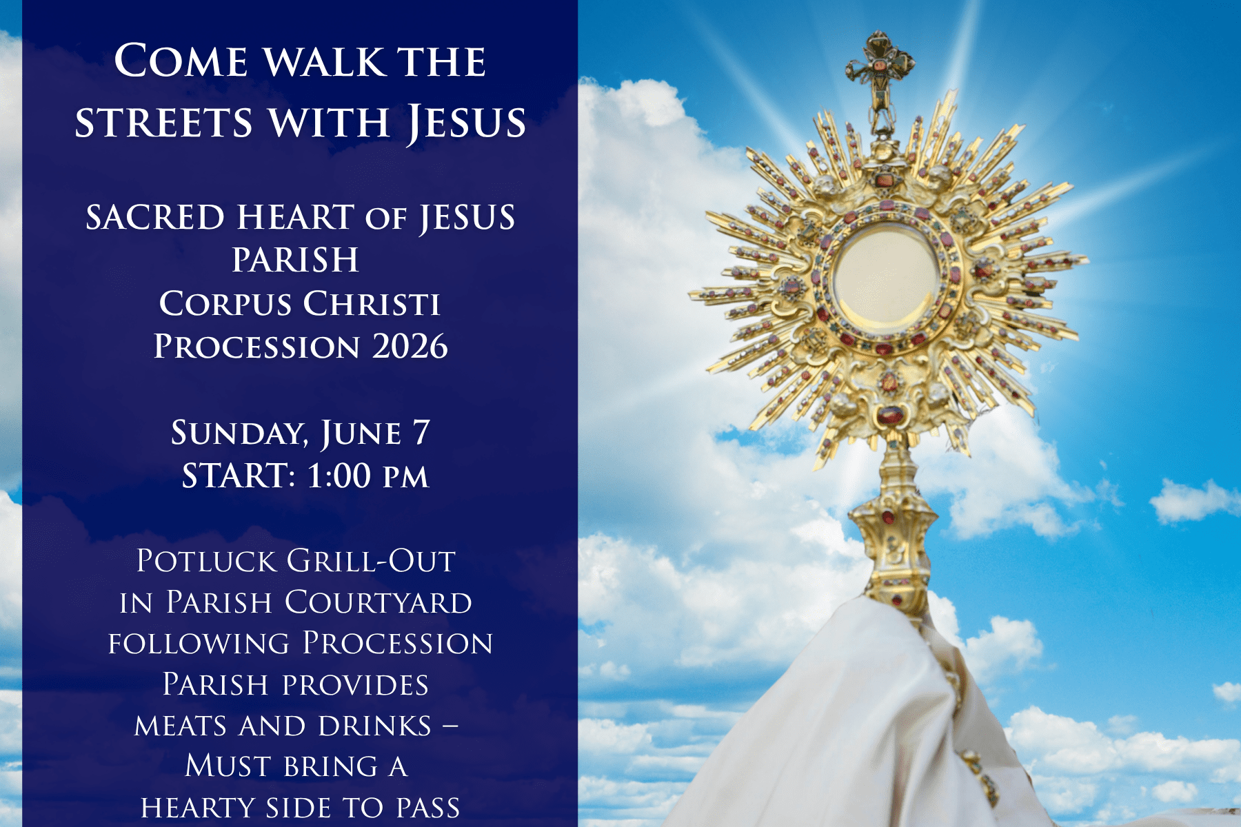 Corpus Christi Procession – June 7