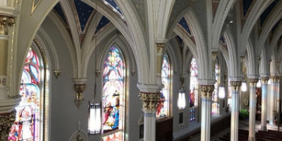 Ceiling above the aisles between nave and aisles